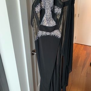 BCBGMaxAzria Runway | Black floor length gown